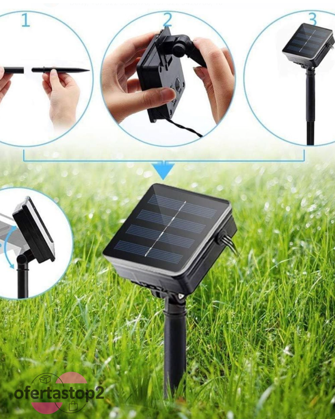 LUZ SOLAR 12 Mts FUNCIONALES